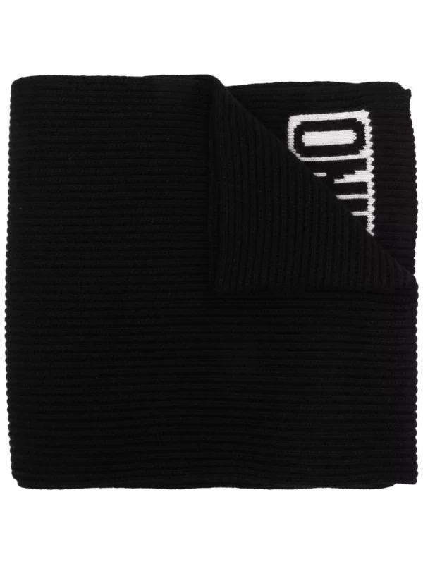 MOSCHINO SCIARPA LOGO NERA - immagine 2