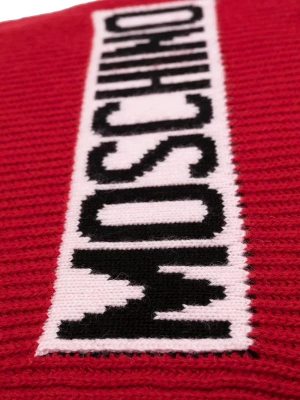 MOSCHINO SCIARPA LOGO ROSSA - immagine 2