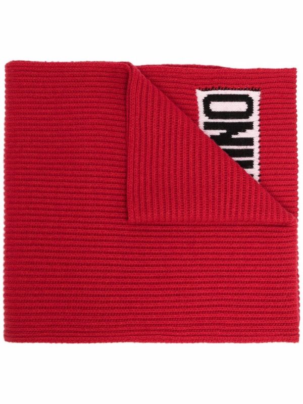 MOSCHINO SCIARPA LOGO ROSSA - immagine 3