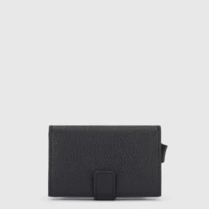 PIQUADRO PORTA CARTE IN METALLO PP5649MOSR NERO